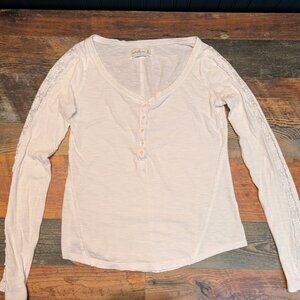 Abercrombie & Fitch Vintage Y2K Scoop Neck Long Sleeve Henley